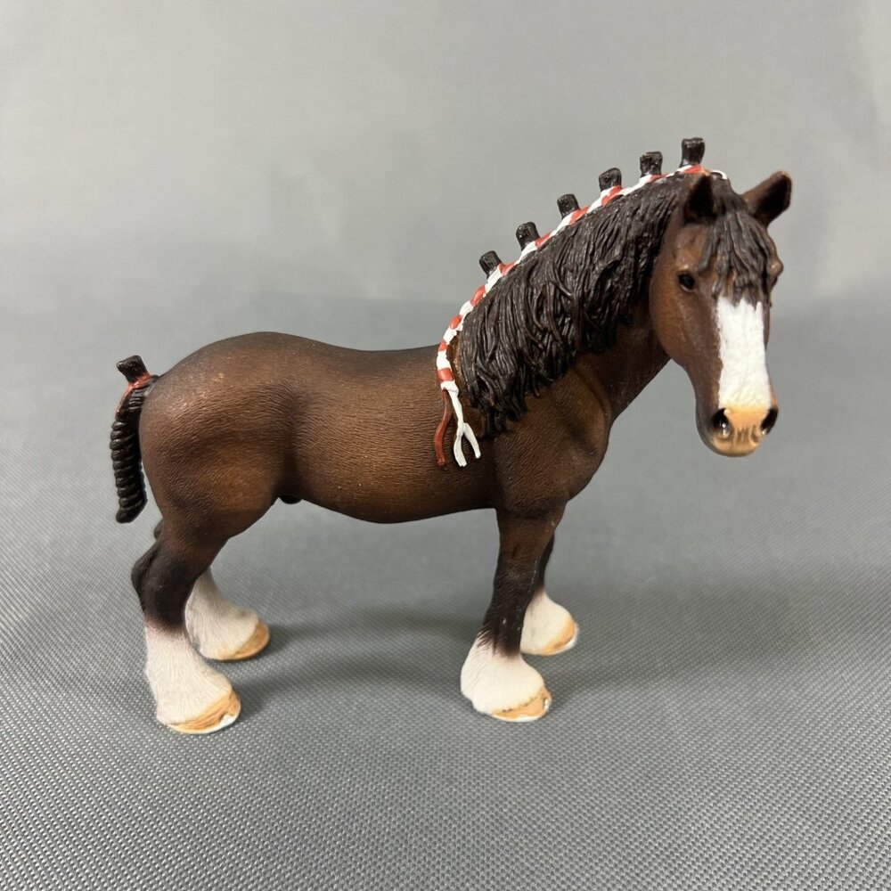 Schleich Clydesdale Stallion Horse Figure 13808 Retired 2015
